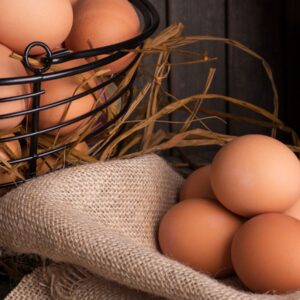 farm fresh eggs laid by happy hens